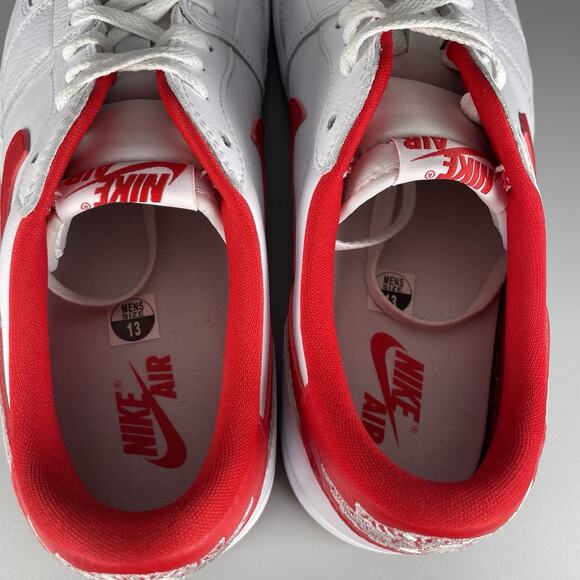 Nike Air Jordan 1 Low Retro OG Men 13 White University Red Basketball CZ0790-161 - Picture 8 of 9